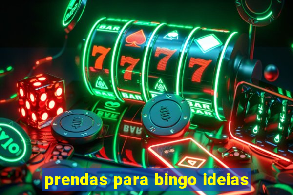 prendas para bingo ideias